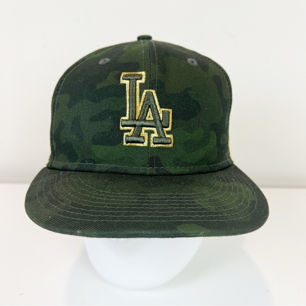 Los Angeles dodgers Armed Forces Day Collection Camouflage Fitted Hat 7 3/8 - Picture 1 of 8